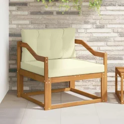 vidaXL Buiten Midden Sofa Naturel