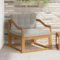 vidaXL Buiten Midden Sofa Naturel