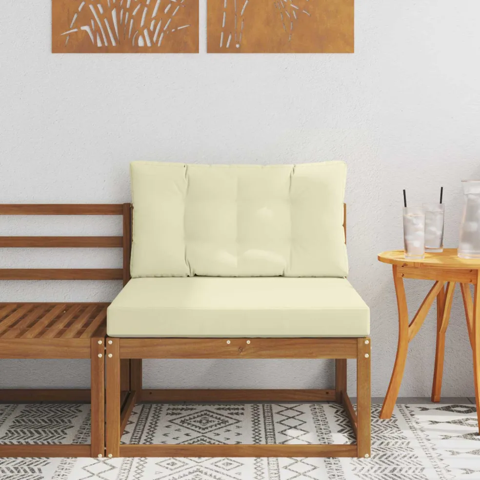vidaXL Buiten Midden Sofa Naturel