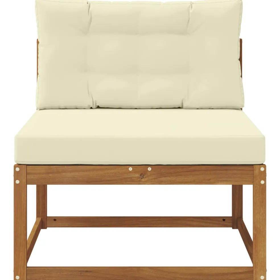 vidaXL Buiten Midden Sofa Naturel