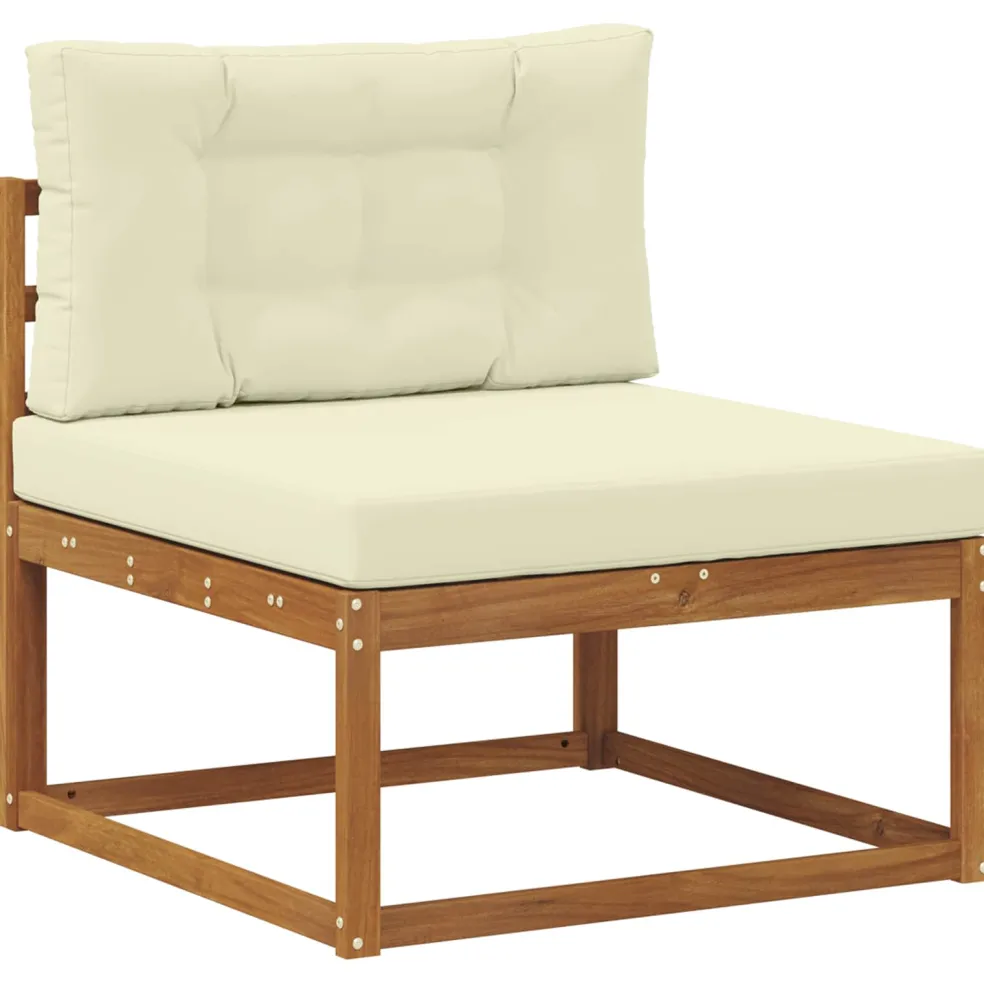vidaXL Buiten Midden Sofa Naturel