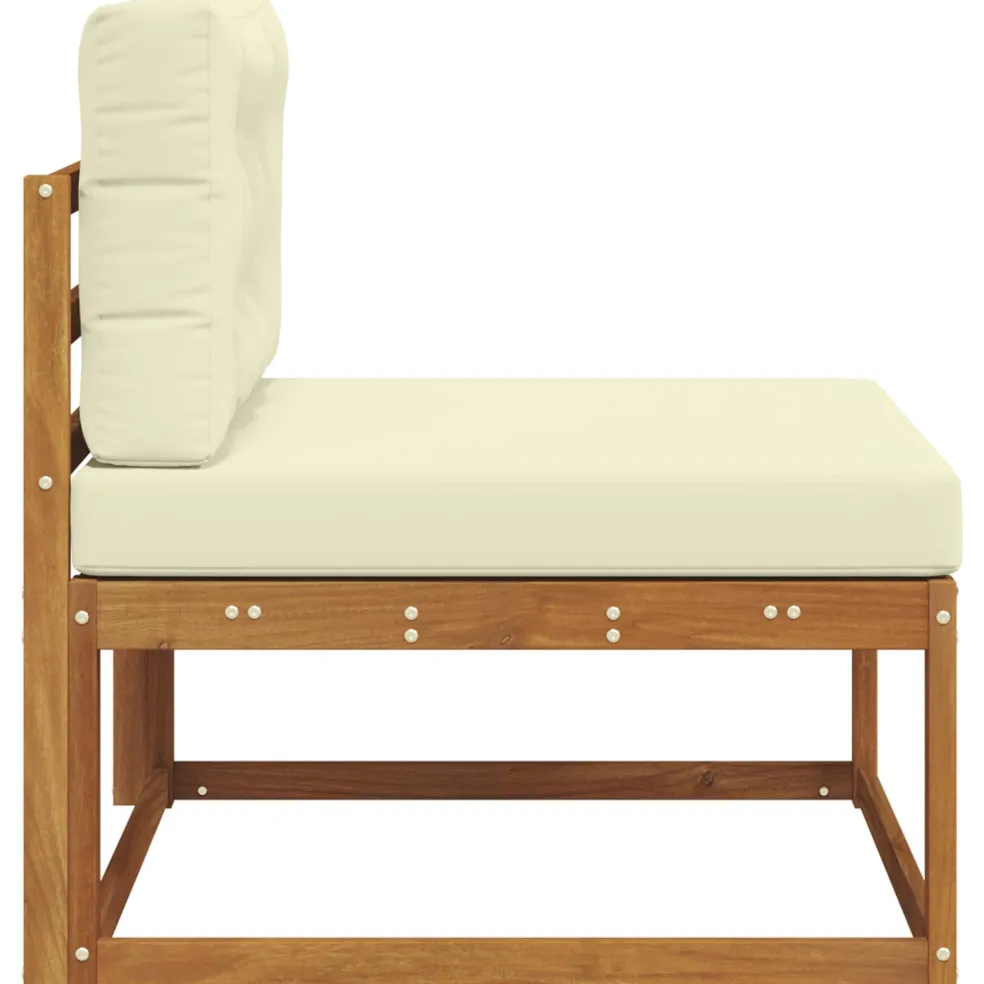 vidaXL Buiten Midden Sofa Naturel