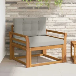 vidaXL Buiten Midden Sofa Naturel