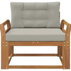vidaXL Buiten Midden Sofa Naturel