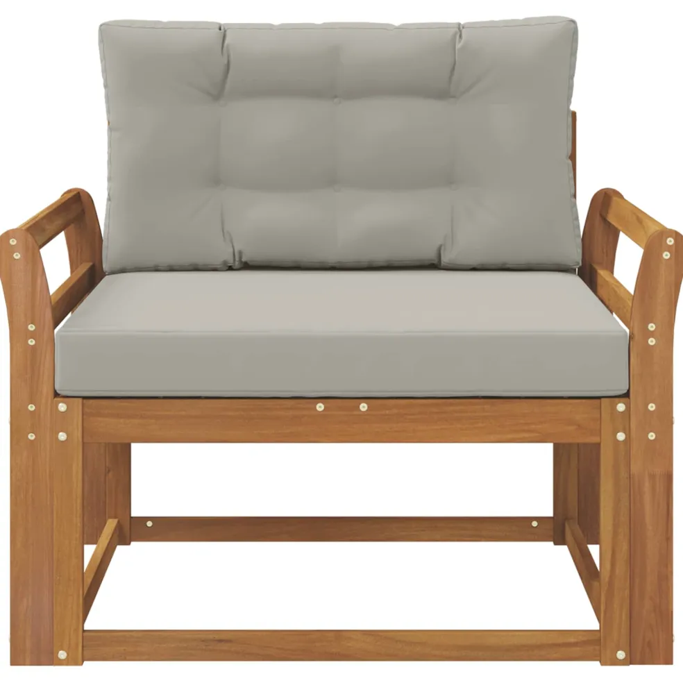 vidaXL Buiten Midden Sofa Naturel
