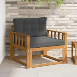 vidaXL Buiten Midden Sofa Naturel