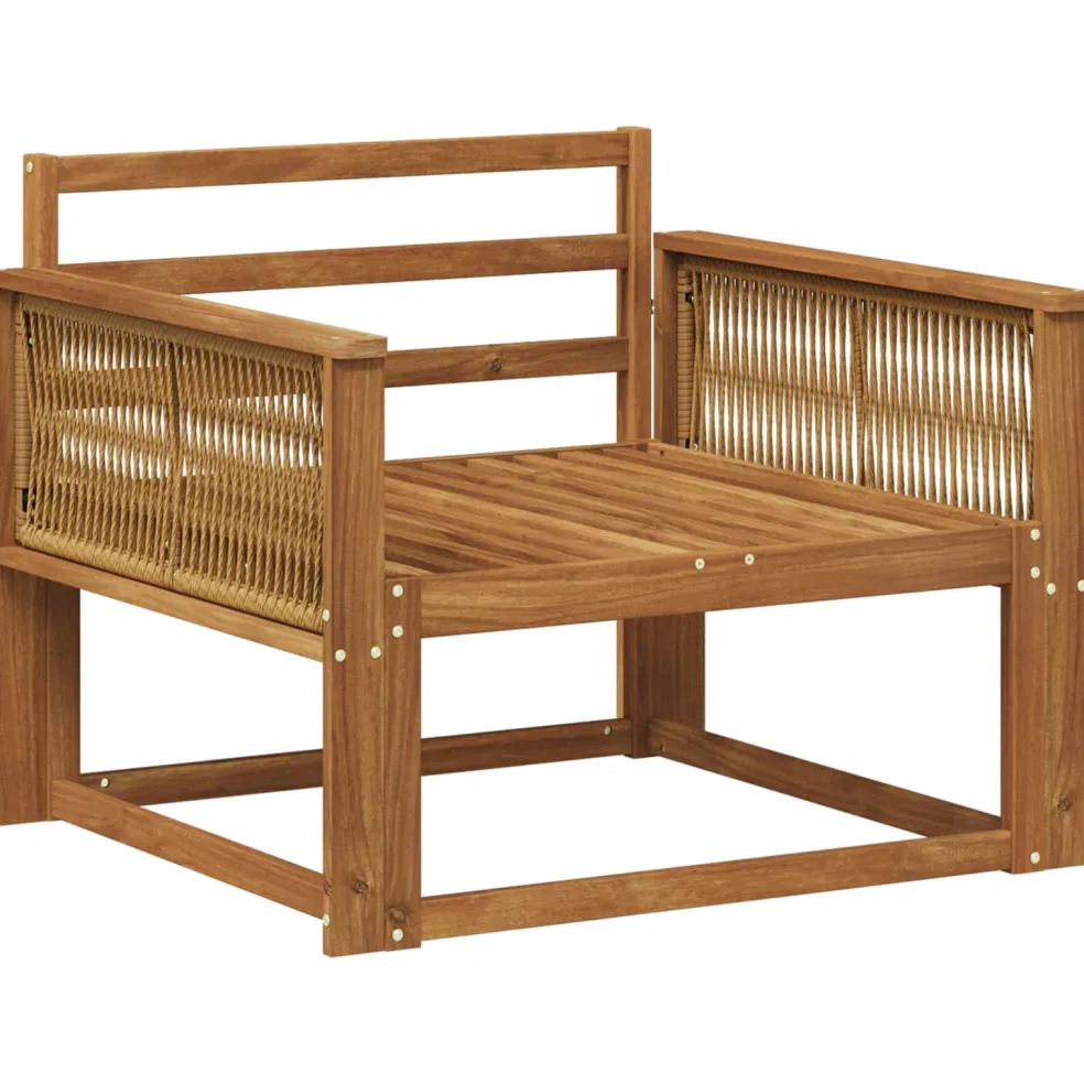 vidaXL Buiten Midden Sofa Naturel