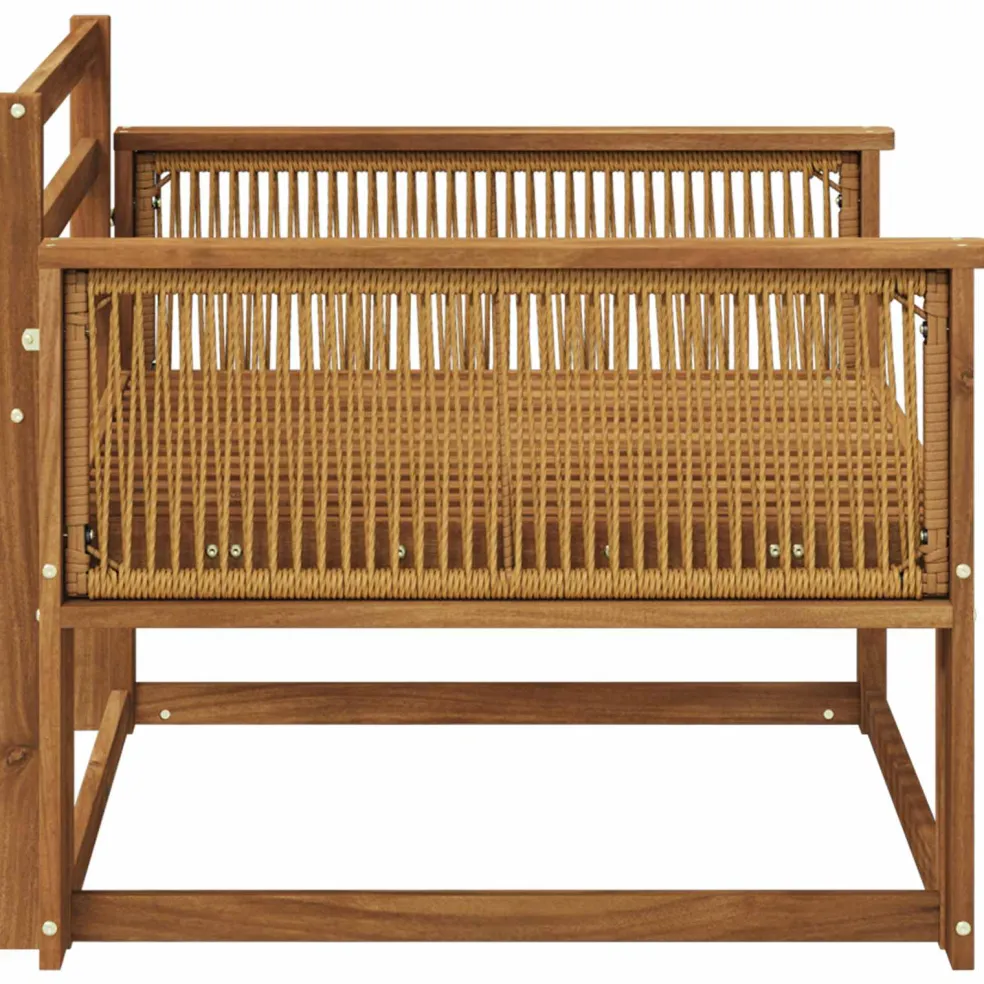 vidaXL Buiten Midden Sofa Naturel