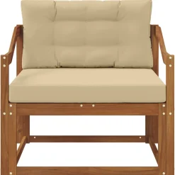vidaXL Buiten Midden Sofa Naturel