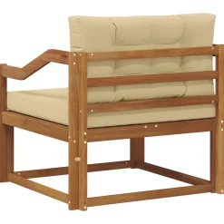 vidaXL Buiten Midden Sofa Naturel