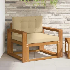 vidaXL Buiten Midden Sofa Naturel