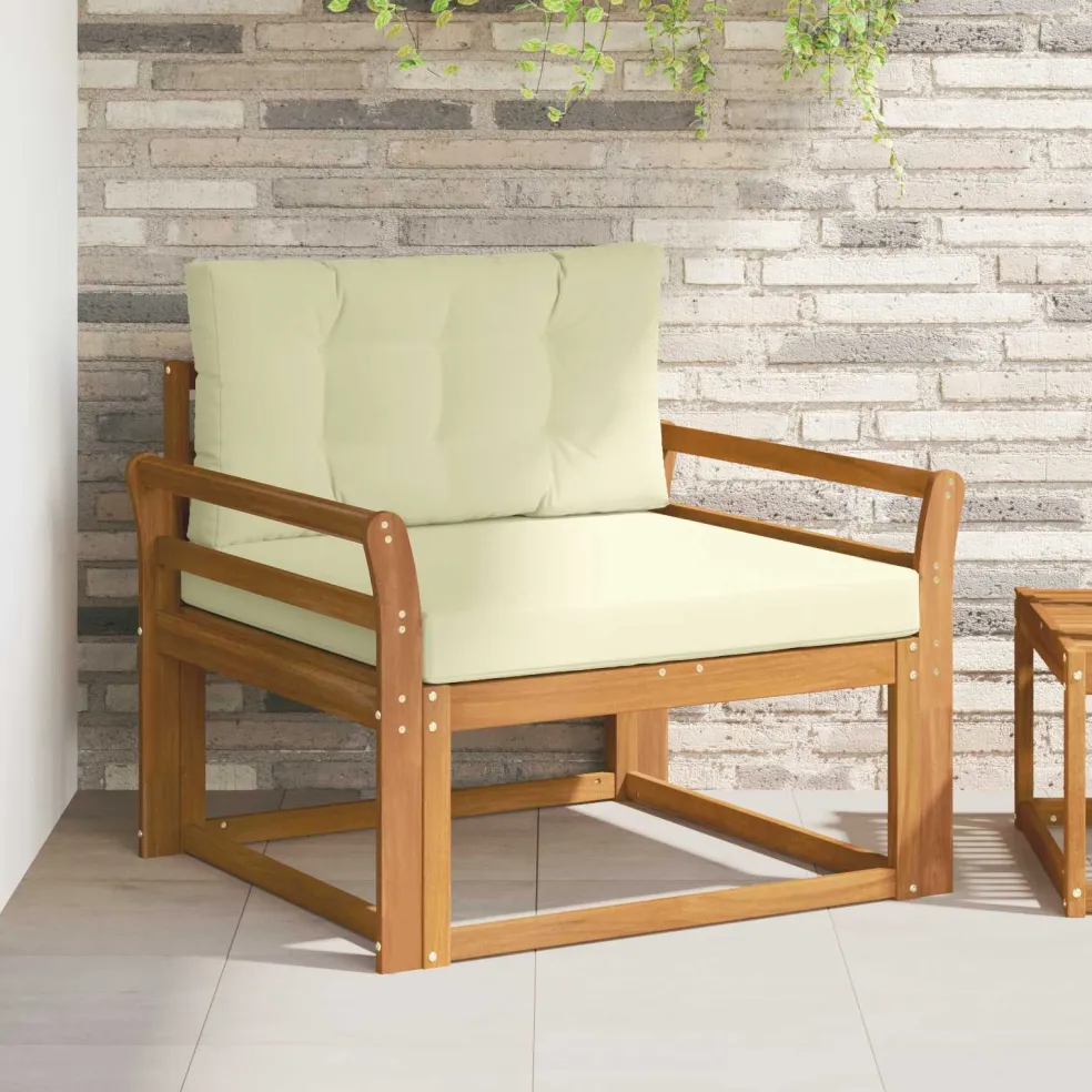vidaXL Buiten Midden Sofa Naturel