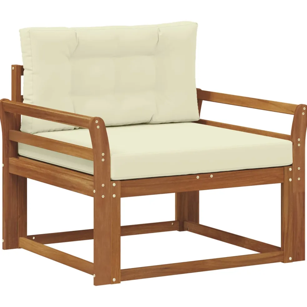 vidaXL Buiten Midden Sofa Naturel