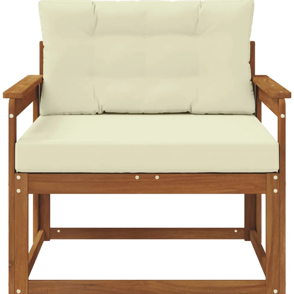 vidaXL Buiten Midden Sofa Naturel