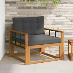 vidaXL Buiten Midden Sofa Naturel
