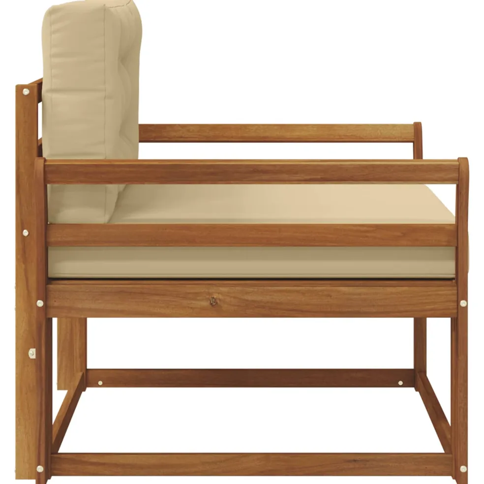vidaXL Buiten Midden Sofa Naturel