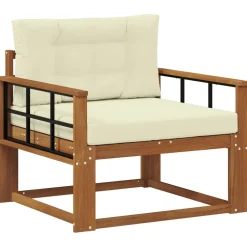 vidaXL Buiten Midden Sofa Naturel