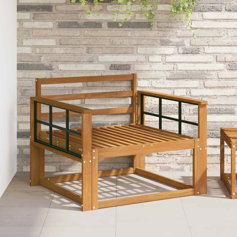 vidaXL Buiten Midden Sofa Naturel