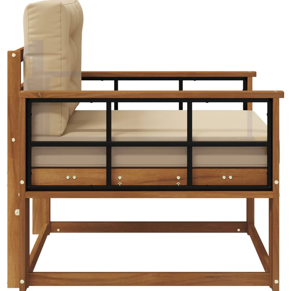 vidaXL Buiten Midden Sofa Naturel