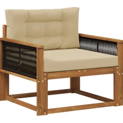 vidaXL Buiten Midden Sofa Naturel