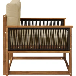 vidaXL Buiten Midden Sofa Naturel