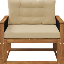 vidaXL Buiten Midden Sofa Naturel