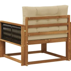 vidaXL Buiten Midden Sofa Naturel