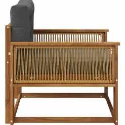 vidaXL Buiten Midden Sofa Naturel