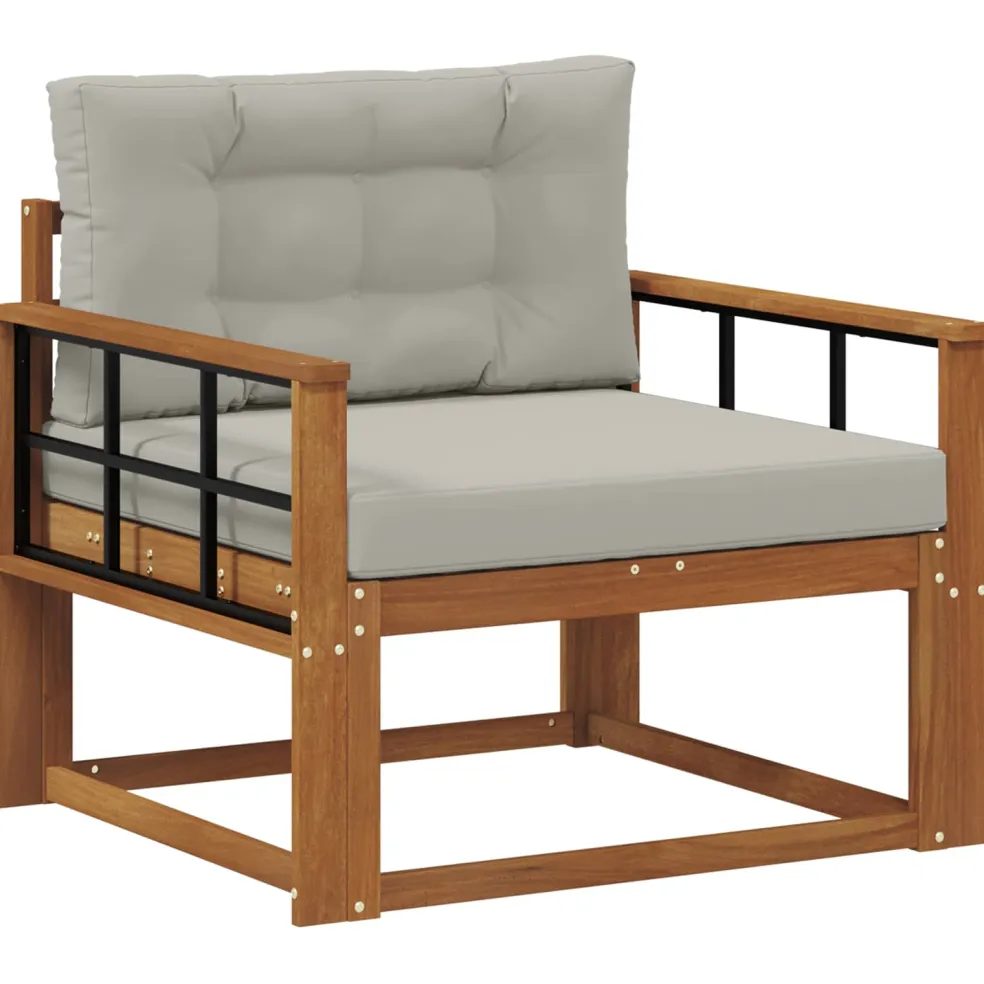 vidaXL Buiten Midden Sofa Naturel