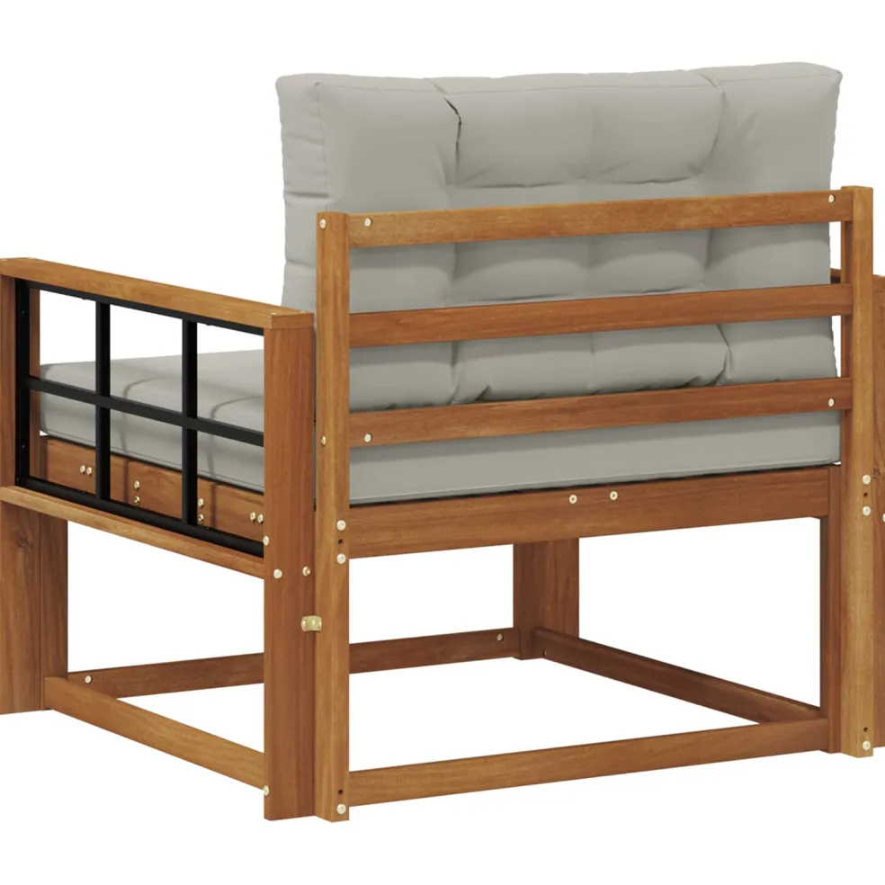 vidaXL Buiten Midden Sofa Naturel