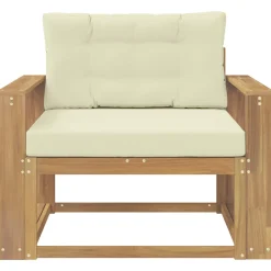 vidaXL Buiten Midden Sofa Polyester Wit