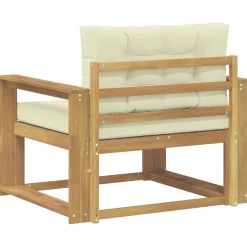 vidaXL Buiten Midden Sofa Polyester Wit