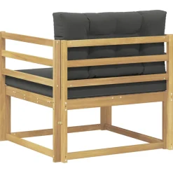 vidaXL Buiten Midden Sofa Polyester Wit