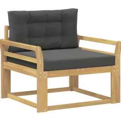vidaXL Buiten Midden Sofa Polyester Wit
