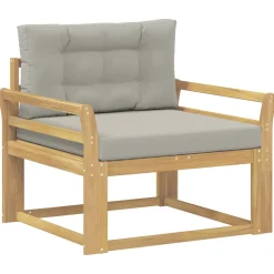vidaXL Buiten Midden Sofa Polyester Wit