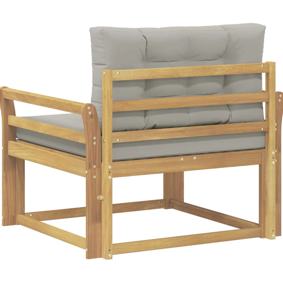 vidaXL Buiten Midden Sofa Polyester Wit
