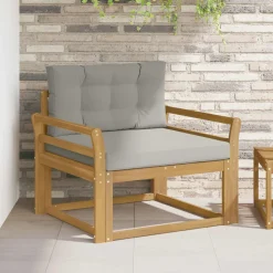 vidaXL Buiten Midden Sofa Polyester Wit