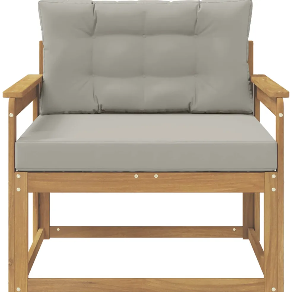vidaXL Buiten Midden Sofa Polyester Wit