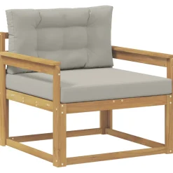 vidaXL Buiten Midden Sofa Polyester Wit