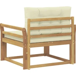 vidaXL Buiten Midden Sofa Polyester Wit