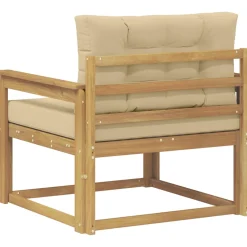 vidaXL Buiten Midden Sofa Polyester Wit