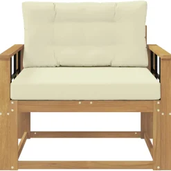 vidaXL Buiten Midden Sofa Polyester Wit