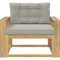 vidaXL Buiten Midden Sofa Polyester Wit