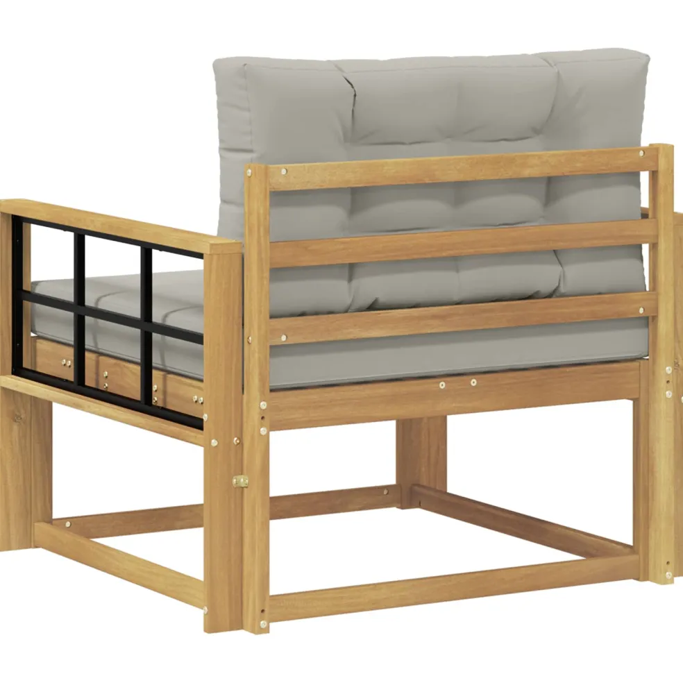 vidaXL Buiten Midden Sofa Polyester Wit