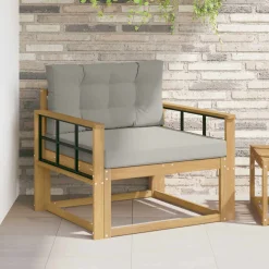 vidaXL Buiten Midden Sofa Polyester Wit