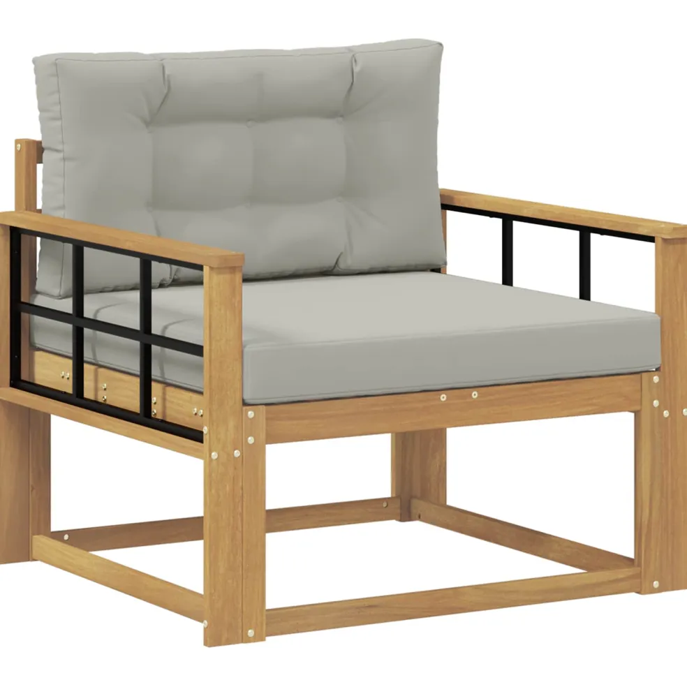 vidaXL Buiten Midden Sofa Polyester Wit