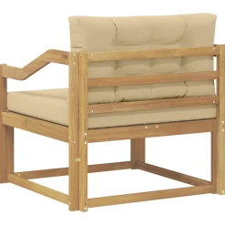 vidaXL Buiten Midden Sofa Polyester Wit