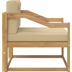 vidaXL Buiten Midden Sofa Polyester Wit