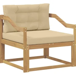 vidaXL Buiten Midden Sofa Polyester Wit