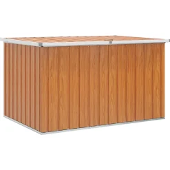 vidaXL Buitenopslagdoos Gegalvaniseerd staal 150 x 101 x 91 cm Hout